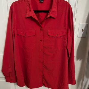 Eddie Bauer Classic Red Blouse